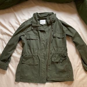 Madewell Green Canvas Surplus Coat, Size S